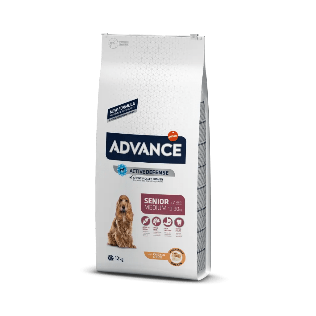 AFFINITY ADVANCE CANINE SENIOR MEDIUM POLLO ARROZ 12 KG