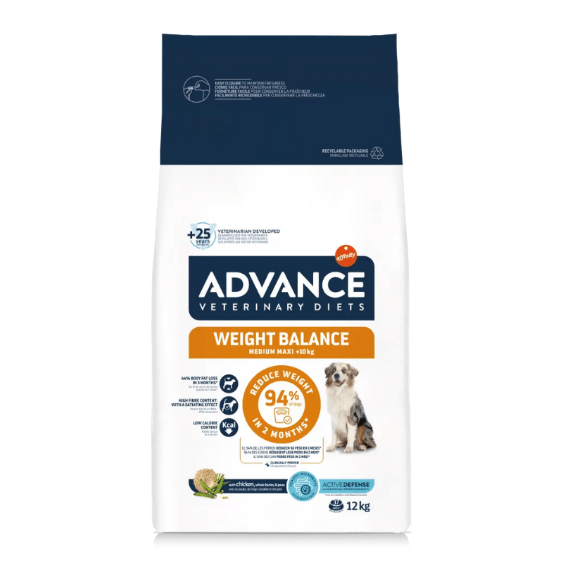 AFFINITY ADVANCE WEIGHT BALANCE MEDIUM MAXI PERROS 12 KG