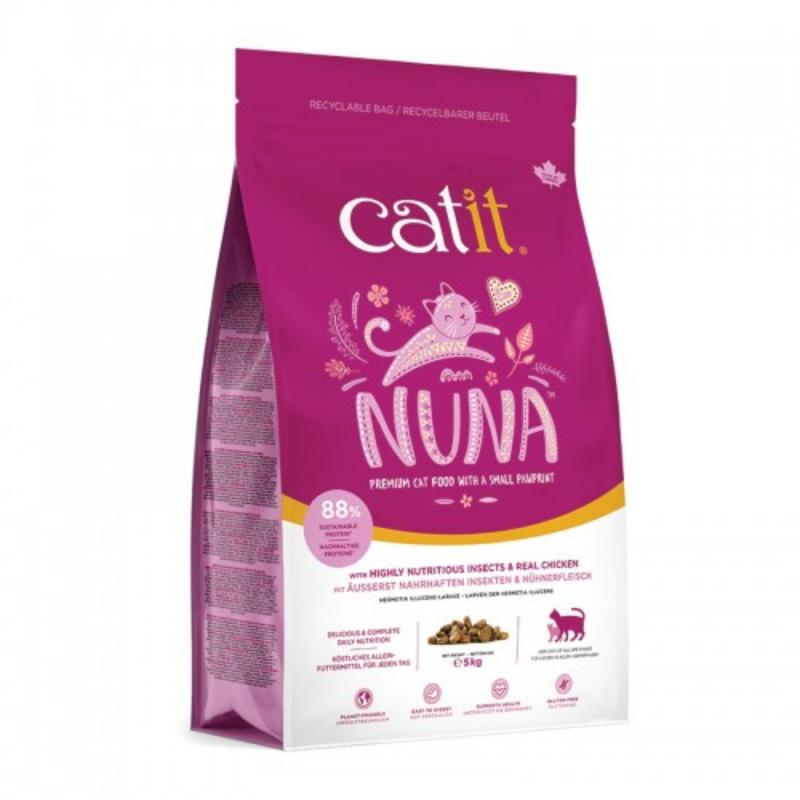 CATIT NUNA PIENSO GATOS DE PROTEÍNA DE INSECTO CON POLLO 5 KG