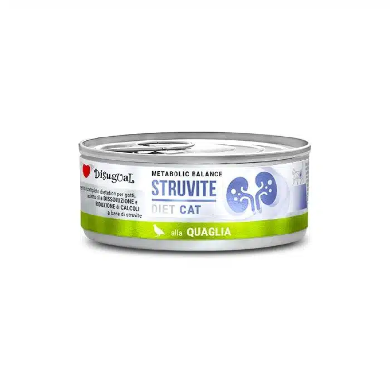 DISUGUAL COMIDA HUMEDA GATOS STRUVITE CODORNIZ 12X85 G