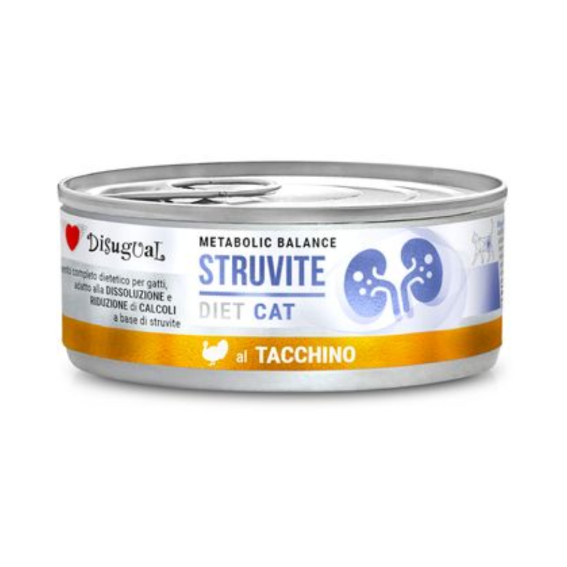 DISUGUAL COMIDA HUMEDA GATOS STRUVITE PAVO 12X85 G