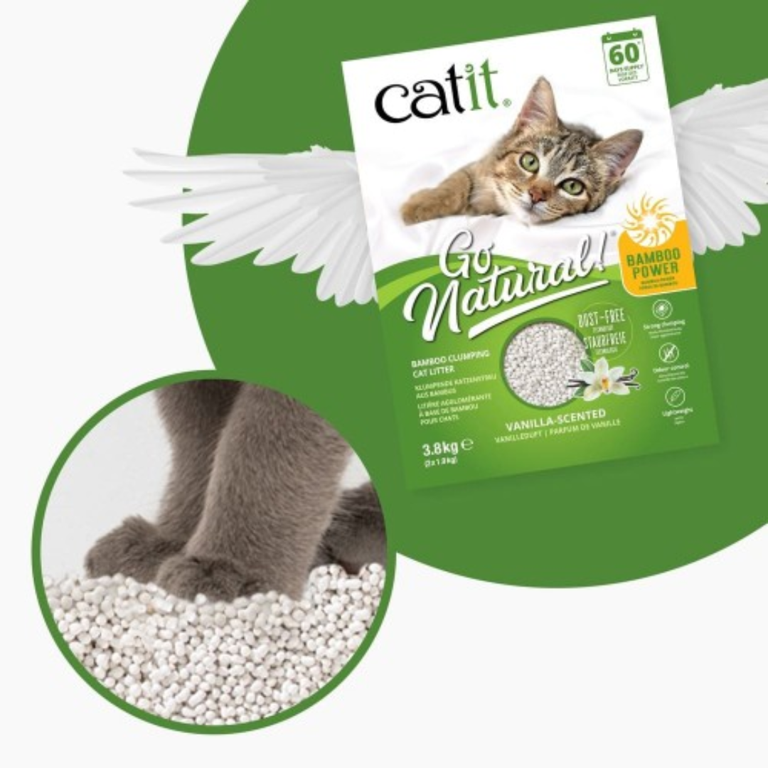 ARENA DE BAMBU CATIT GATOS GO NATURAL 3,6 KG