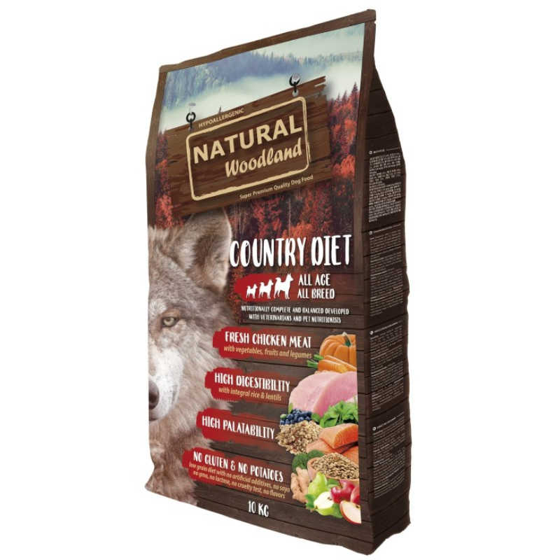 NATURAL WOODLAND COUNTRY DIET PERROS 10 KG