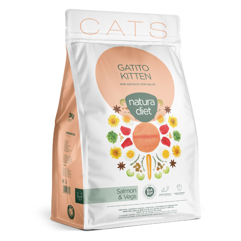 NATURA DIET GATITOS KITTEN SALMON 3 KG