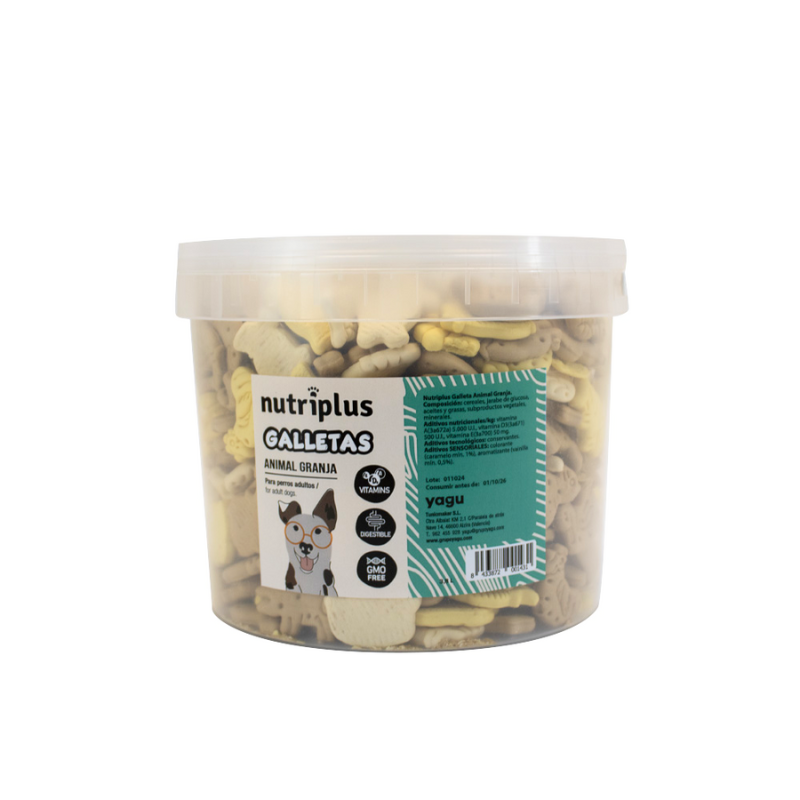 NUTRIPLUS GALLETA ANIMAL GRANJA PERROS 3,8 KG