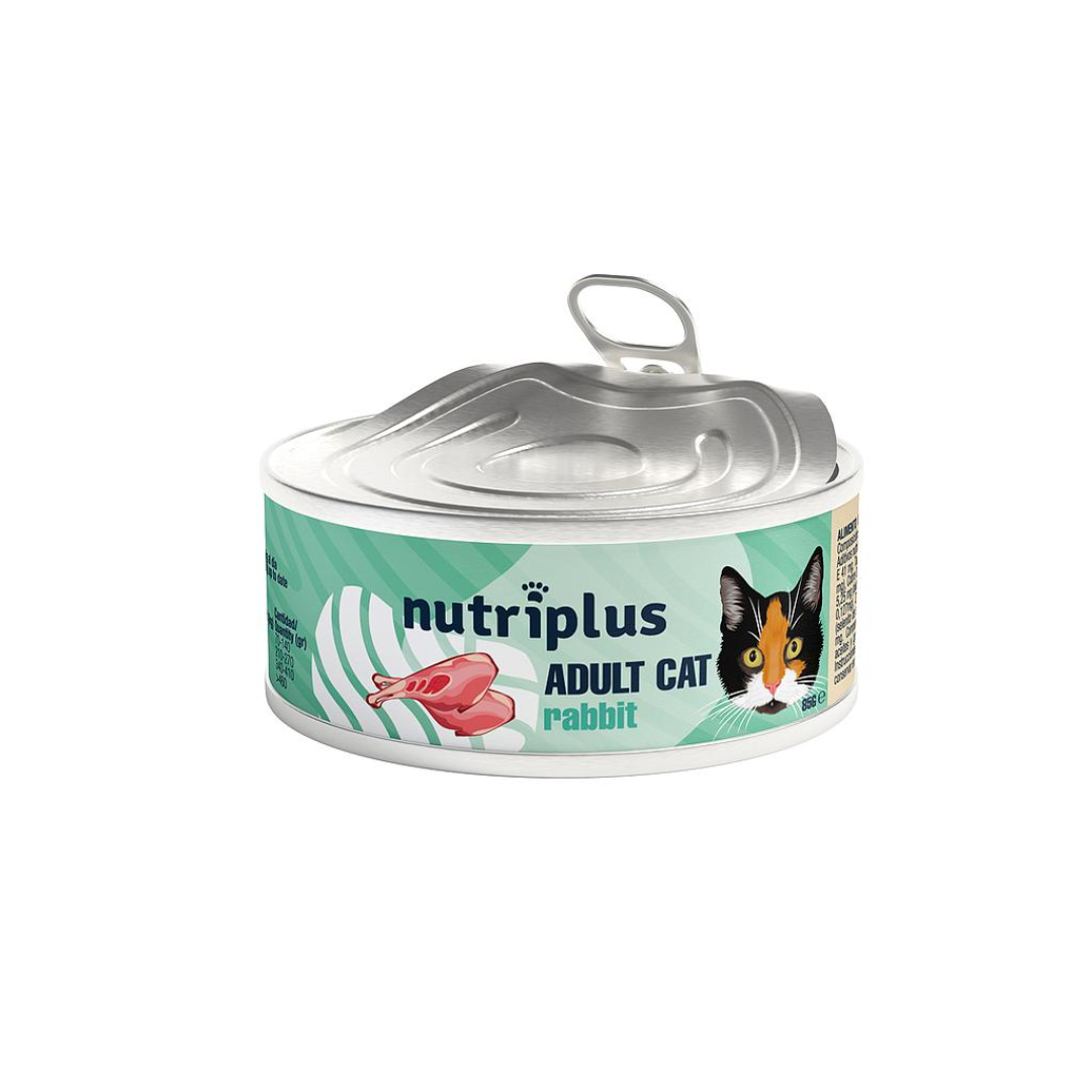 NUTRIPLUS GATOS COMIDA HUMEDA CONEJO 12x85 GR