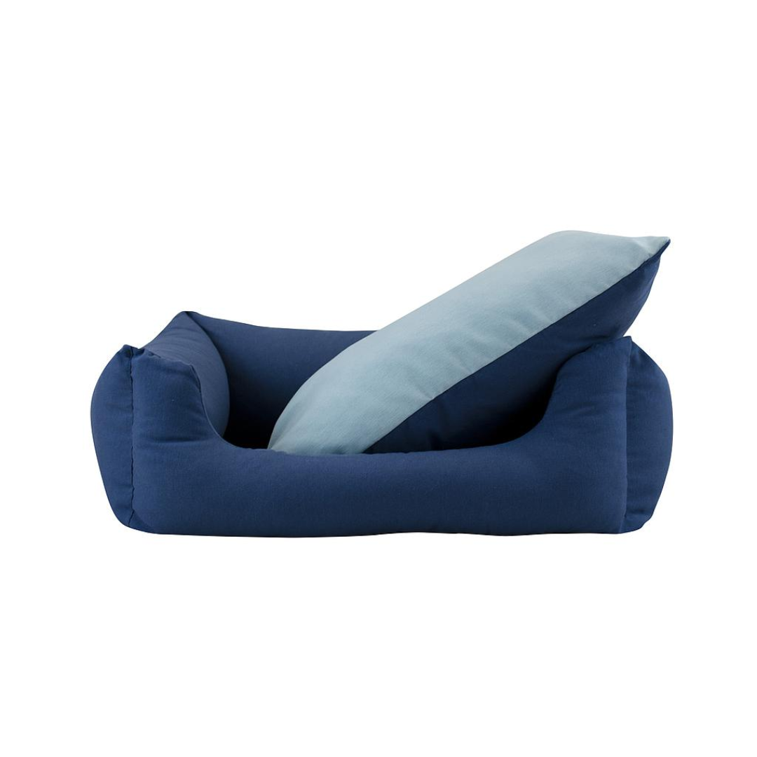 CAMA PERROS OXFORD AZUL-CELESTE YAGU