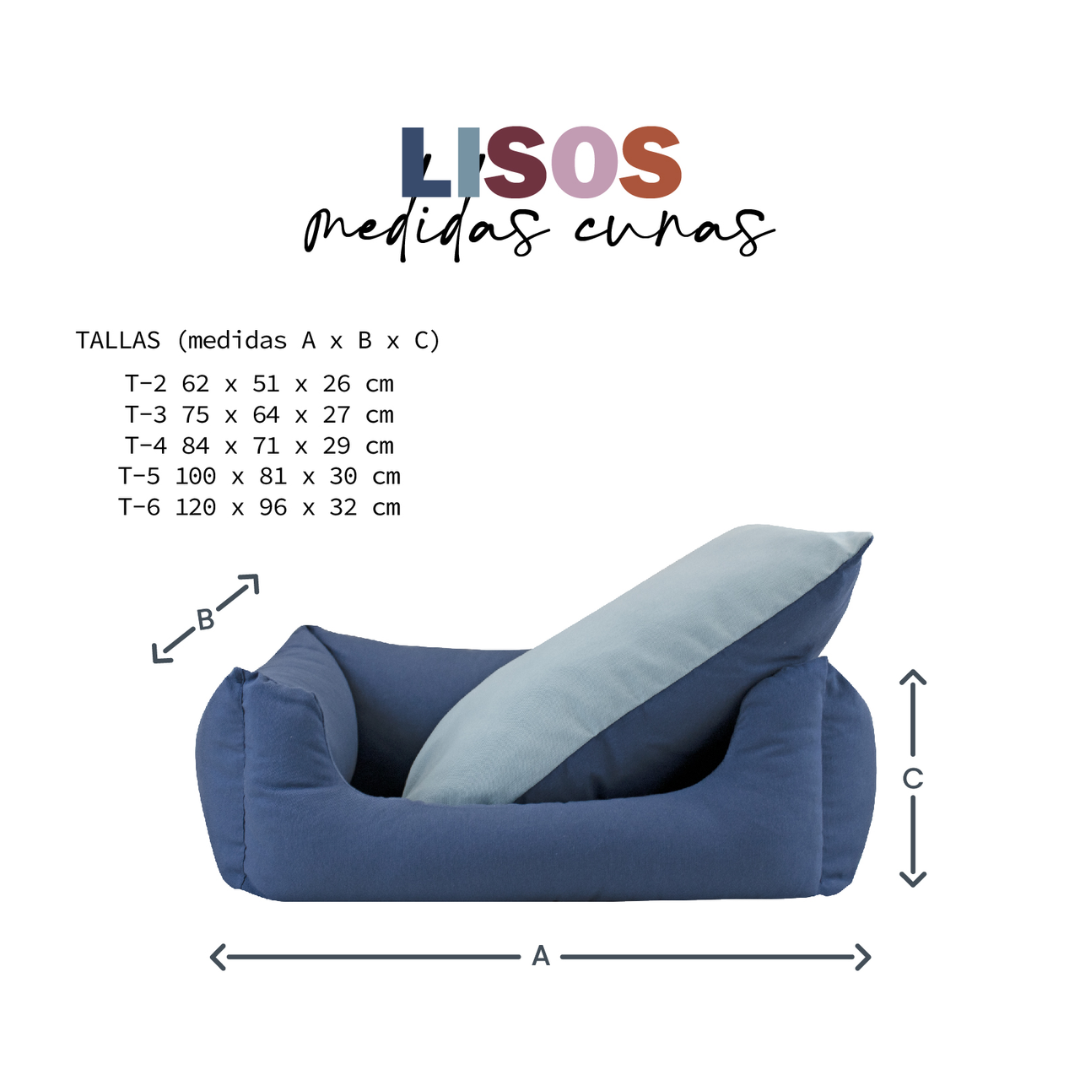 CAMA PERROS OXFORD AZUL-CELESTE YAGU