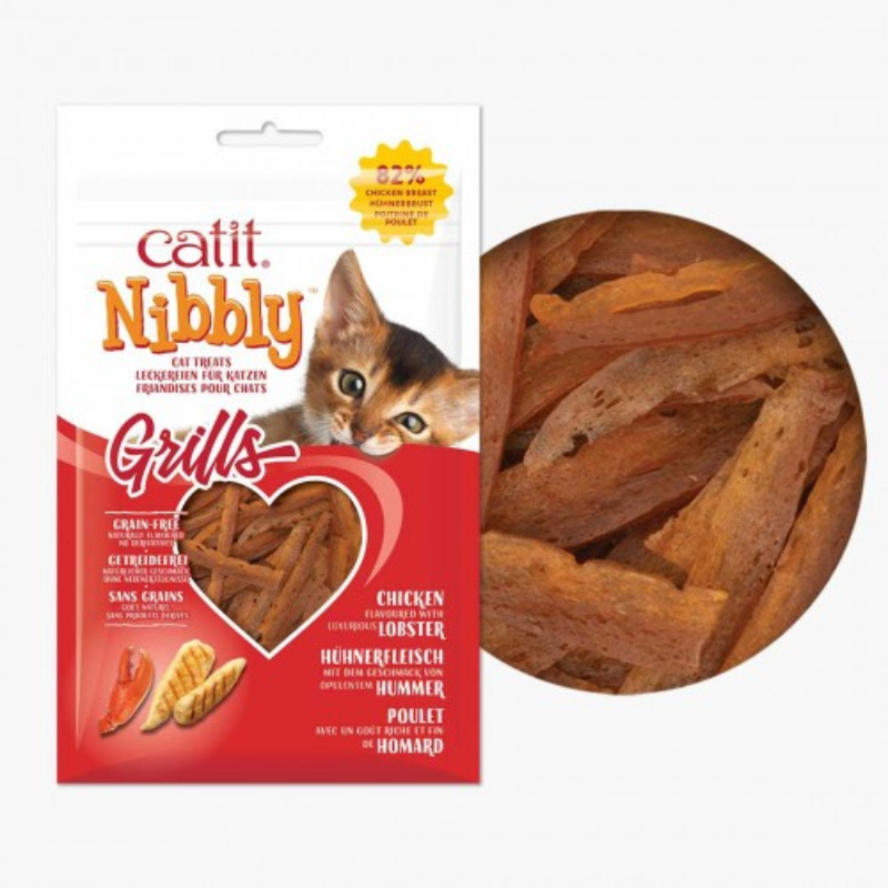 SNACKS SECOS PARA GATOS CATIT NIBBLY (12 UNIDADES)