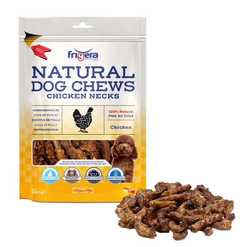 SNACK NATURAL CUELLOS DE POLLO PERROS 250 GR