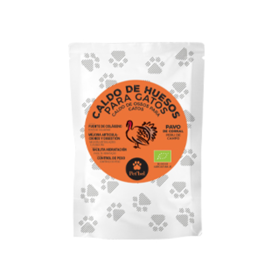 CALDO DE HUESOS DE PAVO PARA GATOS ECO PET'BEL 20X100 ML