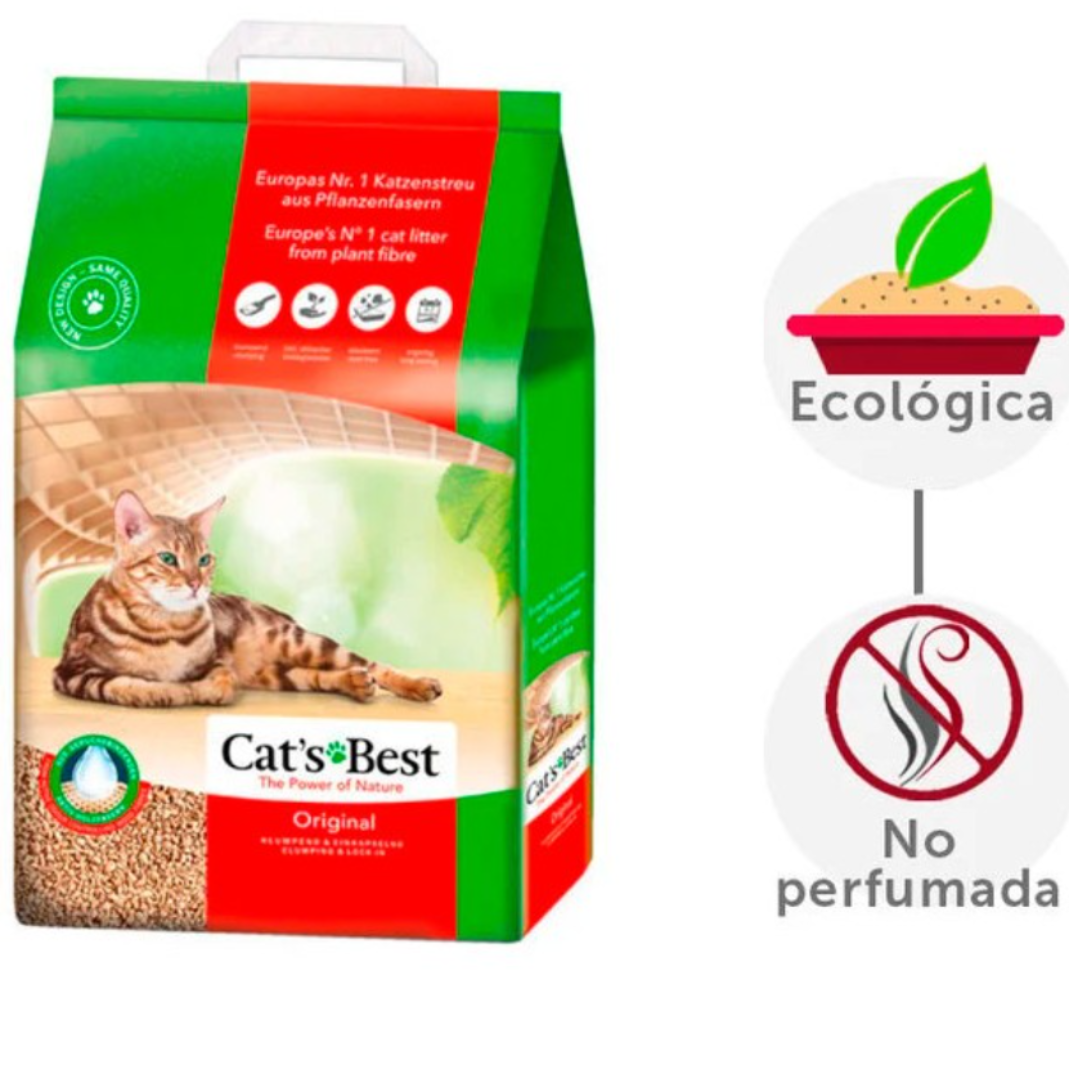 CAT'S BEST ORIGINAL LECHO VEGETAL PARA GATOS 4,3 KG