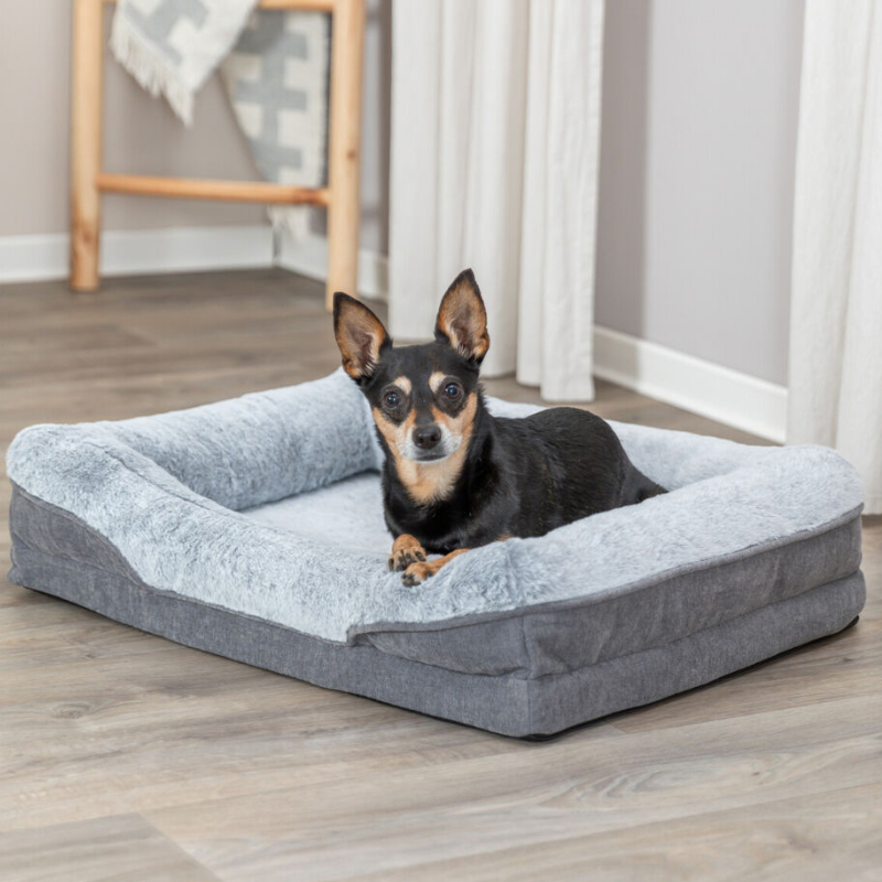 CAMA ORTOPEDICA PERROS GRIS VITAL SOFT EDITION TRIXIE