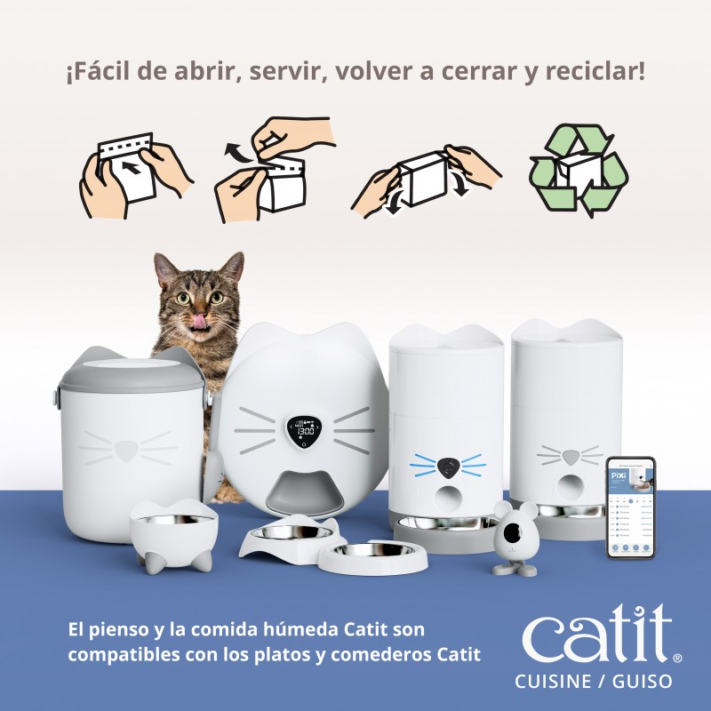 GUISO CATIT CUISINE PARA GATOS VACUNO CON VERDURAS 12 X 95 G