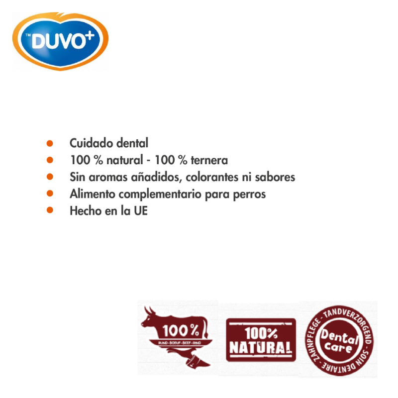 SNACK NATURAL PERROS PEZUÑAS DE VACA DUVO FARMZ 6 UNIDADES