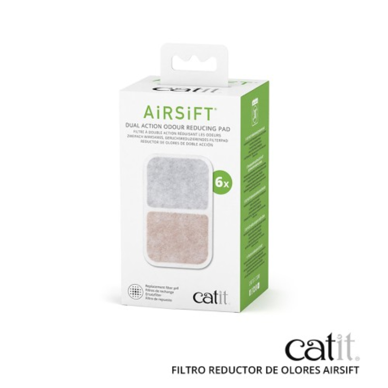 FILTRO REDUCTOR DE OLORES CATIT AIRSIFT PACK DE 6 FILTROS